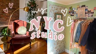 MY NYC APARTMENT TOUR  1800 studio in manhattan [upl. by Lidstone]