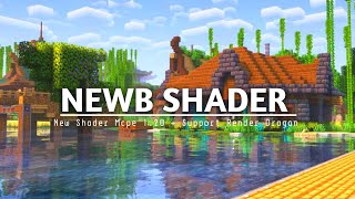 TOP 1 SHADER MCPE 120  amp 121  NEWB SHADER  SUPPORT RENDER DRAGON amp REALISTIC SHADER [upl. by Adnauq536]