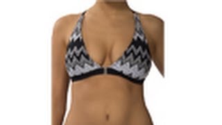 Perry Ellis Tribal Stripe Racerback Bra Top  SwimOutletcom [upl. by Anwahsiek486]