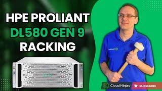 HPE ProLiant DL580 Gen9  How To Rack a Server  Server Racking  Sliding Rails  Rackmount Server [upl. by Lienhard]