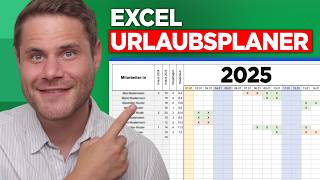 Der BESTE Excel Urlaubsplaner für 2025  Download [upl. by Adnuhsat]