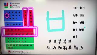 Learn KoreanHangul consonantsvowelsHow to read and write in Korean Alphabet [upl. by Ami]