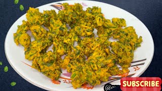 Palak ke pakora recipe  spinach leaves 🍃 pakoda  tasty snack recipe [upl. by Durstin]