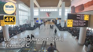 【4K60】 LaGuardia Airport LGA  Terminal C [upl. by Abisha53]