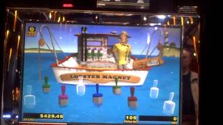 Lucky Larrys Lobstermania slot bonus win on nickels at Sands Casino [upl. by Simonette]