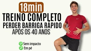 18 Min de Exercícios Para Perder Barriga após os 40 anos Como Perder Gordura Abdominal  Henrich [upl. by Atteoj]