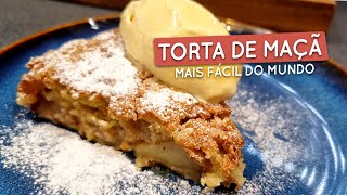 Torta de maçã alemã fácil e rápida de fazer [upl. by Leerzej]