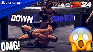 WWE 2K24  Booker T vs The Rock  No Holds Barred Match at SmackDown 2002  PS5 Pro 4K60 [upl. by Reagan]