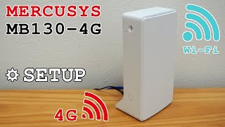 Mercusys MB1304G router 4G WiFi • Unboxing installation configuration and test [upl. by Thamos]