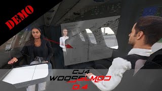 CJ4 WooselMod v04  NEW animated bifold table [upl. by Aiz]