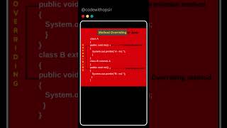Method Overloading in Java shorts [upl. by Ordnas36]