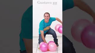 COLUMNAS DE GLOBOS  sin estructura 👍 decoración con globos  Gustavo gg [upl. by Karita]