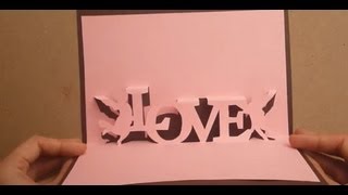 Valentines Day Pop Up Card Tutorial Angels Carry Messages Of Love [upl. by Gnahk320]