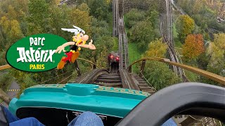 Parc Asterix  Tonnerre 2 Zeus 4K POV [upl. by Appel32]