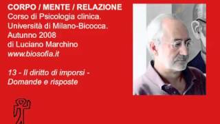 Corso di Psicologia clinica  13 Il diritto di imporsi  Domande e risposte [upl. by Weinstein203]