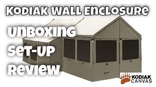 Day 22 Kodiak Lodge Stove Tent  The Wall Enclosure 1672 [upl. by Novy]