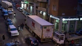 Trieste 22 gennaio 2016  Incidente tra camion [upl. by Abran]