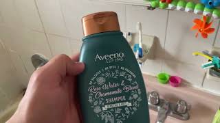 Aveeno Conditioner Rosewater amp Chamomile Blend Review GREAT Blend for Hair Very Fresh [upl. by Feodore]