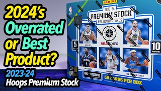 The Best or Overrated Product of 2024 NBA Hoops Premium Stock Hobby Box Rip [upl. by Jennee]