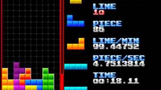 New Tetris world record  by LapSiLap  21s20  40lines [upl. by Gardy173]