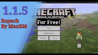 Minecraft Bedrock 115 for Windows repack by MaxRM [upl. by Read]