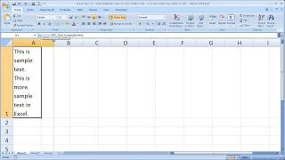 Excel Tips 31  Add Multiple Lines to Text within Cells  Use the Enter key within a cell [upl. by Nepets145]