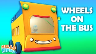 Wheels On The Bus Song EP 9  More 3D Nursery Rhymes amp Kids Songs  Hello Hippo [upl. by Llehsor]