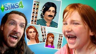 ADLEY makes OUR FAMiLY in Sims 4 Realistic looking Dad Mom Niko and Navey play house in game [upl. by Shel94]