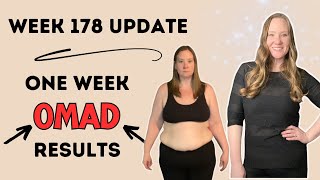 Week 178 Update  One week OMAD Results  One Meal A Day 1 Week Results  Low Carb OMAD Results [upl. by Cleon]