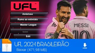 UFL PES 2024 PPSSPP BRASILEIRÃO [upl. by Nnayd561]