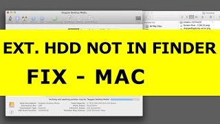 External USB Drive shown in Disk Utility but not in Finder Mac Fix [upl. by Kaasi]