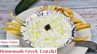 The Authentic Greek Tzatziki RecipeMade with Homegrown Cucumbers amp Dill [upl. by Hnahc]