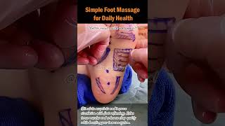 Simple Foot Massage for Daily Health FootReflexology FootMassage StressRelief FootCare [upl. by Hannahsohs]