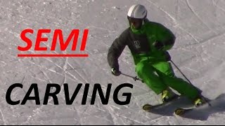 Comment faire du CARVING en SKI sur TOUTES les pistes  le semi carving [upl. by Aicak]