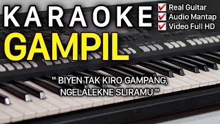 GAMPIL Karaoke Nada Cowok  Guyon Waton  Denny Caknan [upl. by Basso970]