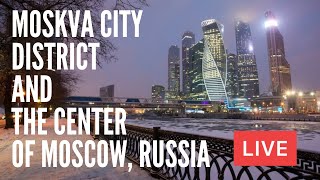 “Moskva City” District of Moscow Russia on Saturday Night LIVE [upl. by Anemolif146]