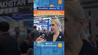 Slovakian deputy PM EU should compete on price and quality not through tariffs [upl. by Alihs]