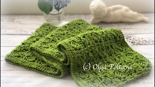 How to Crochet Lacy Party Scarf Easy Pattern with 3 Row Repeat Crochet Video Tutorial [upl. by Weisler]