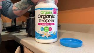 Orgain Organic Protein  Superfoods Powder Vanilla Bean  Protein Vegan Plant Based 5g of Fiber [upl. by Gearhart]