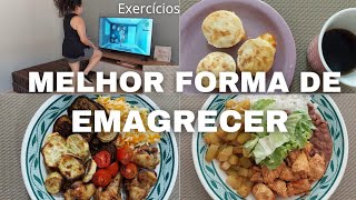 DIÃRIO DA DIETA EP45  MELHOR FORMA DE EMAGRECER  REEDUCAÃ‡ÃƒO ALIMENTAR  EXERCÃCIOS EM CASA [upl. by Sopher]