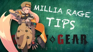 5 BEGINNER Tips for How to Play Millia Rage  Guilty Gear Strive Guide [upl. by Neelhsa946]