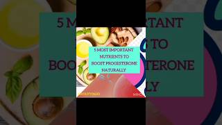 Boost your progesterone by these nutrients fertilitytalks progesterone viralvideo reels [upl. by Kirsch]