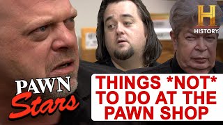 Pawn Stars 5 Things You Should NEVER Do At The Pawn Shop [upl. by Rey]