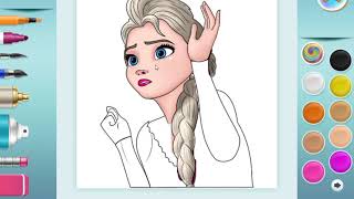 Elsa Boyama Sayfası  Elsa Coloring Page [upl. by Garceau]