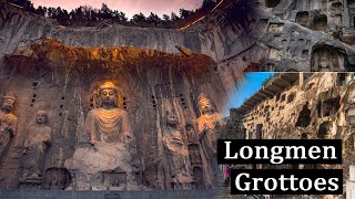 Longmen Grottoes China Dragons Gate GrottoesLongmen Caves China Ancient Buddhist cave temple [upl. by Dwaine263]