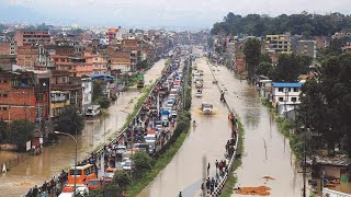 Flood at Bhaktapur Nepal भक्तपुर बाडि [upl. by Ididn]