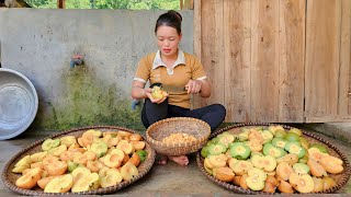 Living in the forest for 2 years Harvesting Melons Bamboo shoots Longan to sell at the market [upl. by Raknahs]