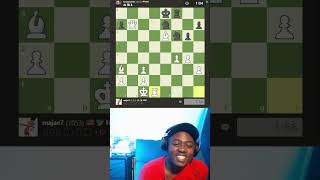 1000 elo chess game chess brilliantmove chessgame [upl. by Ahsirtak]