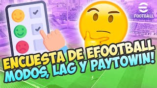 😨 La ENCUESTA de la VERGUENZA ESPABILA KONAMI  EFOOTBALL 😨 [upl. by Yecies]