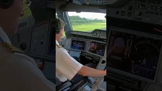 Airbus A350 Takeoff  Cockpit View shorts orts [upl. by Salisbarry]